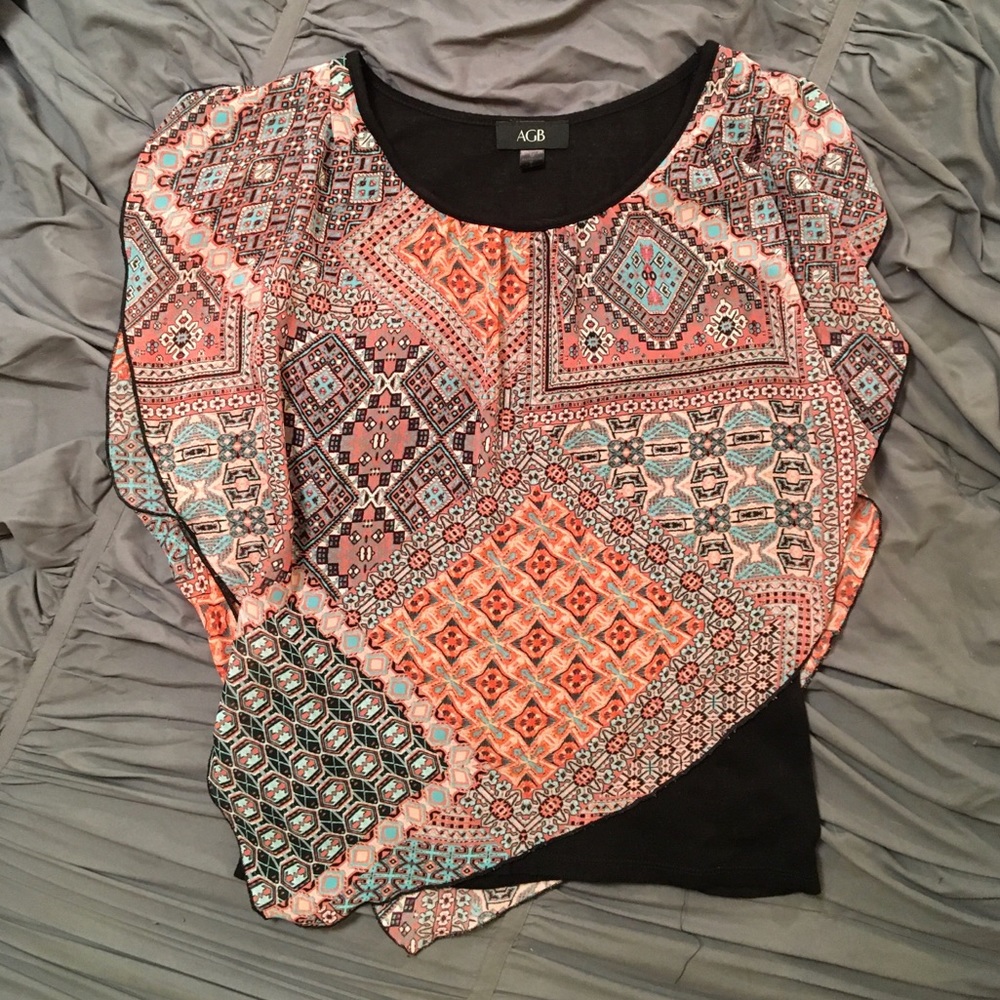 AGB- Cute and Dressy Blouse!